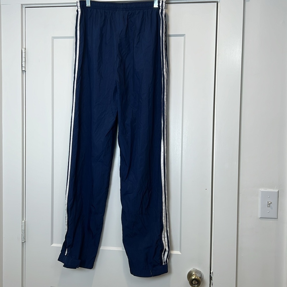 Adidas men’s Y2K Blue Jogger track pants with White Stripes size large. - Picture 8 of 12